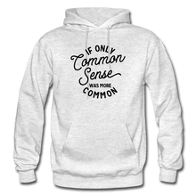 Load image into Gallery viewer, Common Sense Heavy Blend Men&#39;s Hoodie - light heather gray
