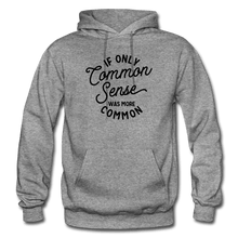 Load image into Gallery viewer, Common Sense Heavy Blend Men&#39;s Hoodie - graphite heather
