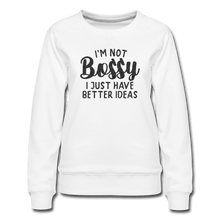 Load image into Gallery viewer, Bossy Premium Sweatshirt - white
