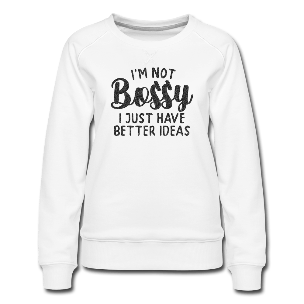 Bossy Premium Sweatshirt - white