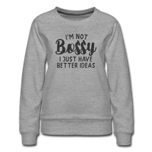 Load image into Gallery viewer, Bossy Premium Sweatshirt - heather gray
