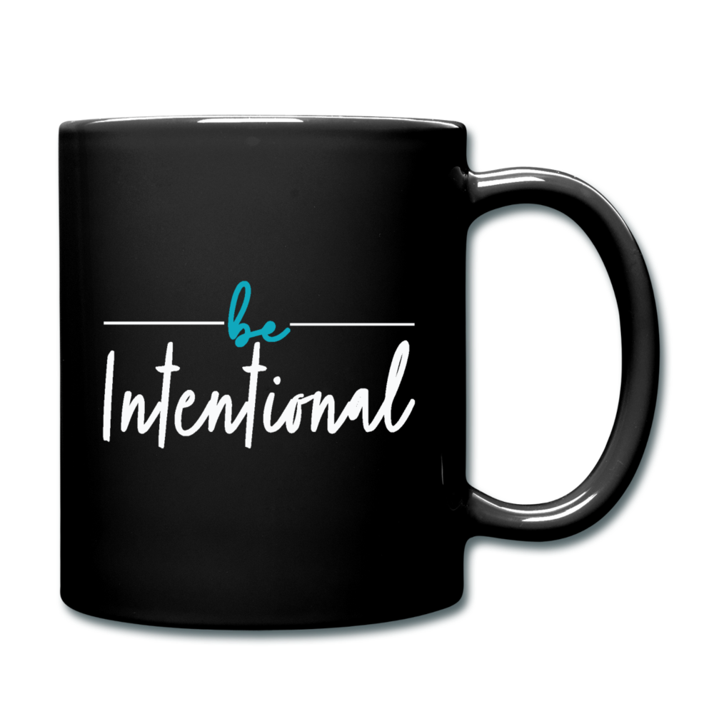 Intentional Black Coffee/Tea Mug - black