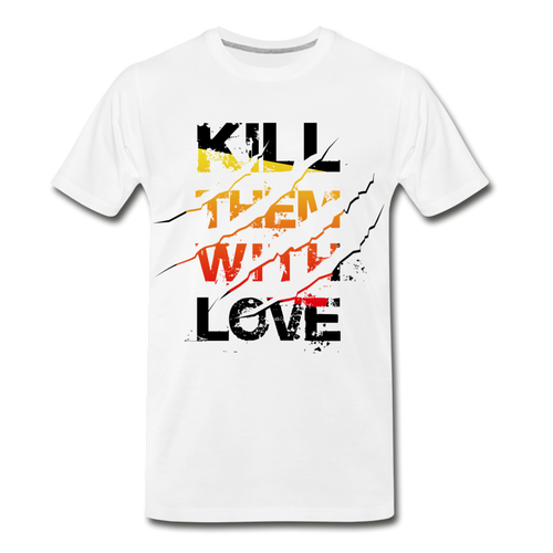 With Love Men’s Premium Organic T-Shirt - white