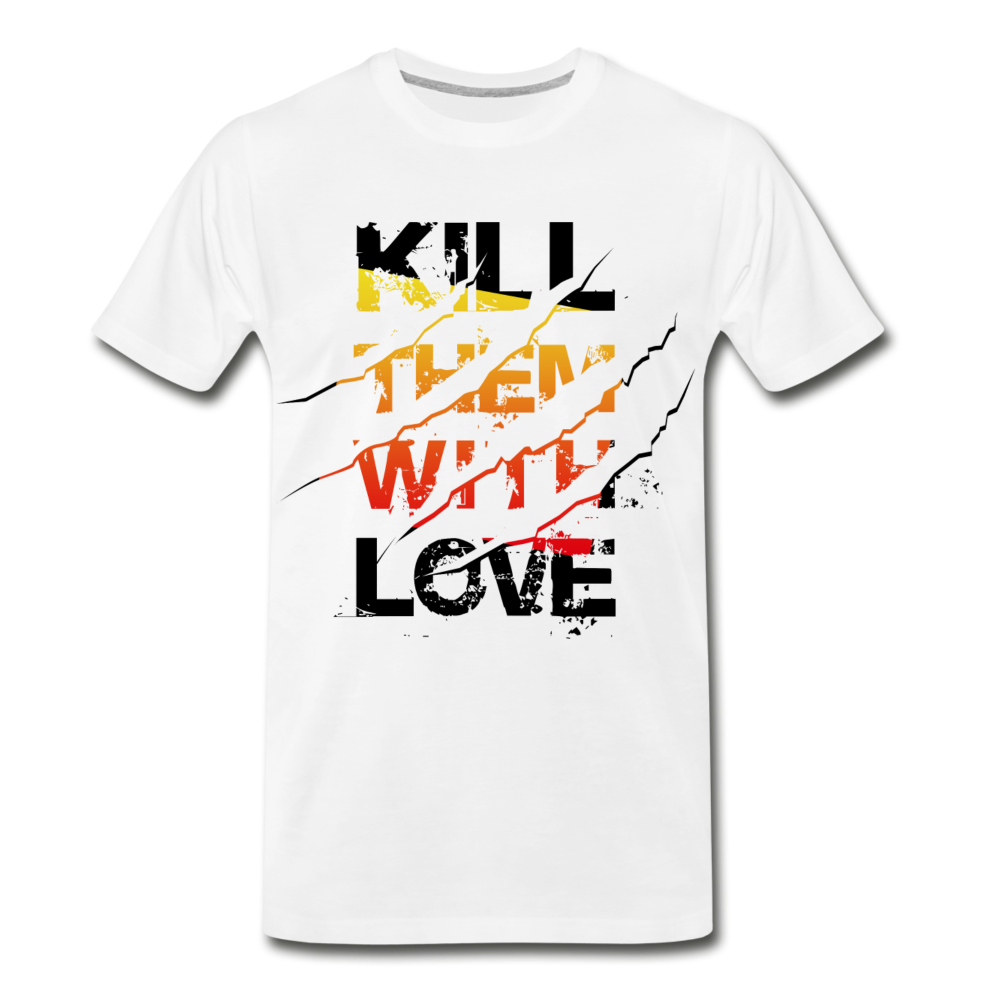 With Love Men’s Premium Organic T-Shirt - white