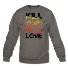 Load image into Gallery viewer, With Love Crewneck Sweatshirt - asphalt gray
