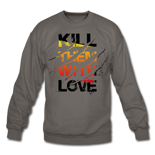 With Love Men's Crewneck Sweatshirt - asphalt gray