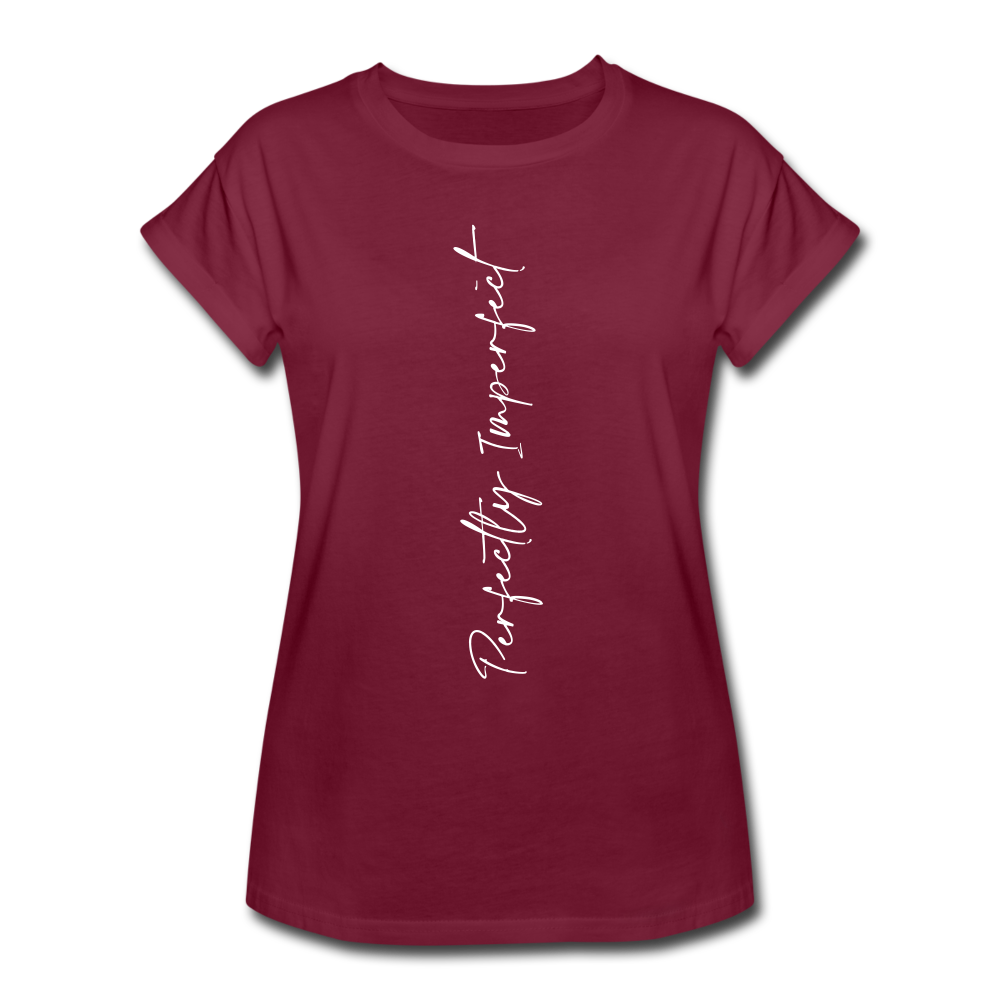 Women's Relaxed Fit T-Shirt - burgundy