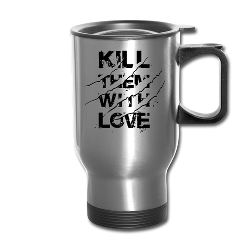 With Love Travel Mug - silver