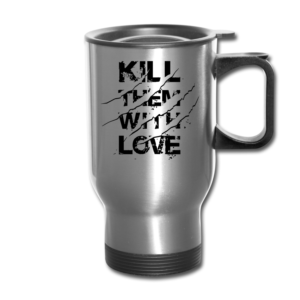 With Love Travel Mug - silver