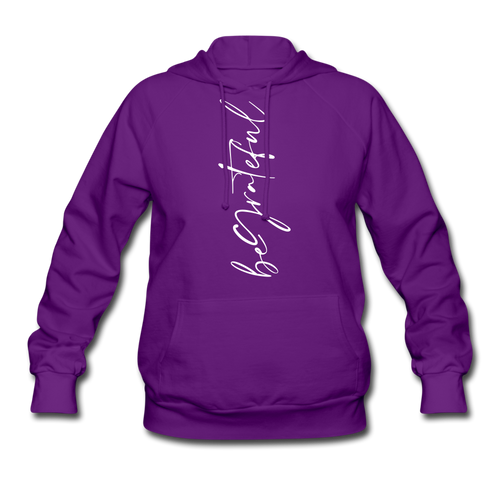 Be Grateful Women's Hoodie - purple