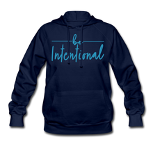 Load image into Gallery viewer, Be Intentional Women&#39;s Hoodie - navy
