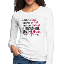 Load image into Gallery viewer, Loving Nurse Premium Long Sleeve T-Shirt - white
