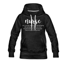 Load image into Gallery viewer, Nurse Description Premium Hoodie - charcoal gray
