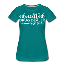 Load image into Gallery viewer, Educated Drug Dealer Premium T-Shirt - teal
