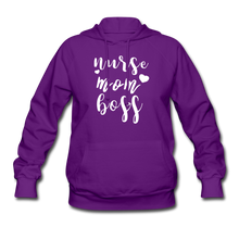 Load image into Gallery viewer, Nurse/Mom/Boss Hoodie - purple
