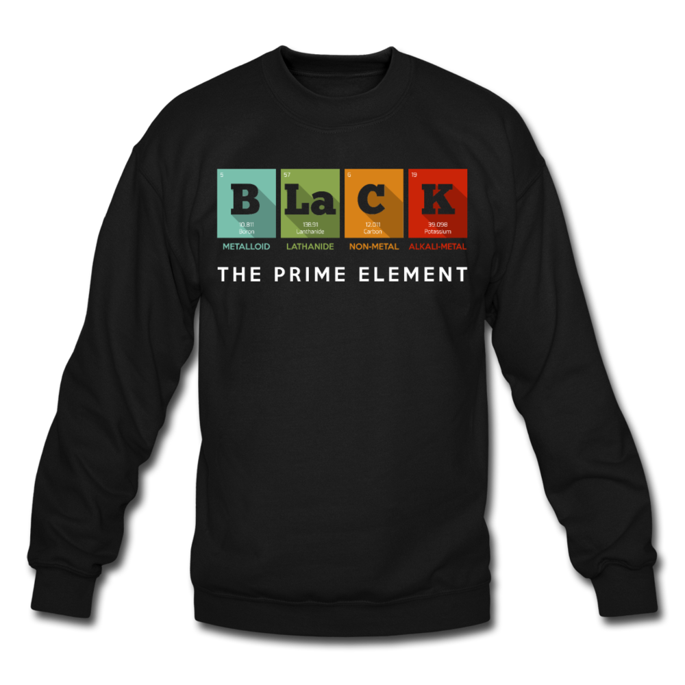 Prime Element Unisex Crewneck Sweatshirt - black