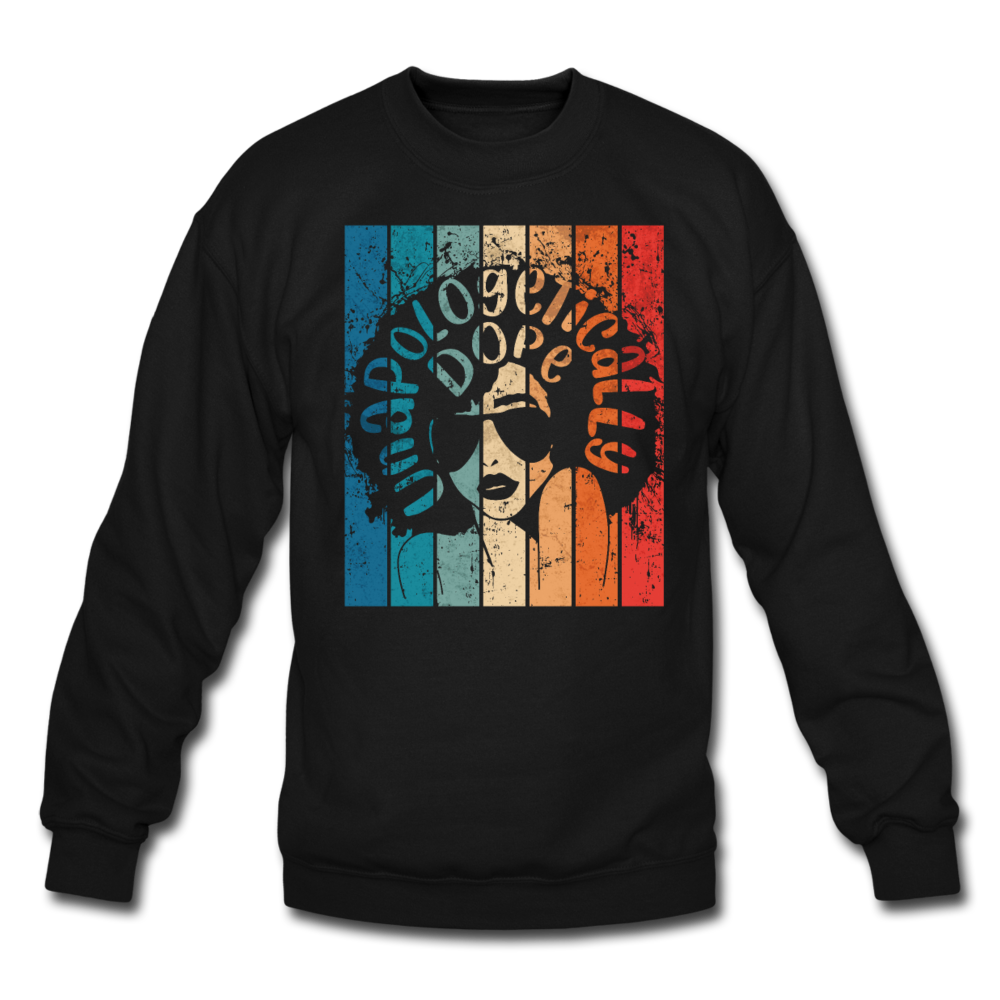 Unapologetically Dope Crewneck Sweatshirt - black