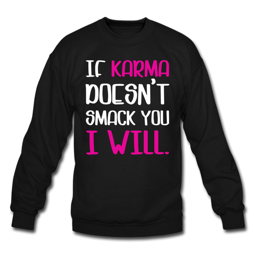 Karma Crewneck Sweatshirt - black