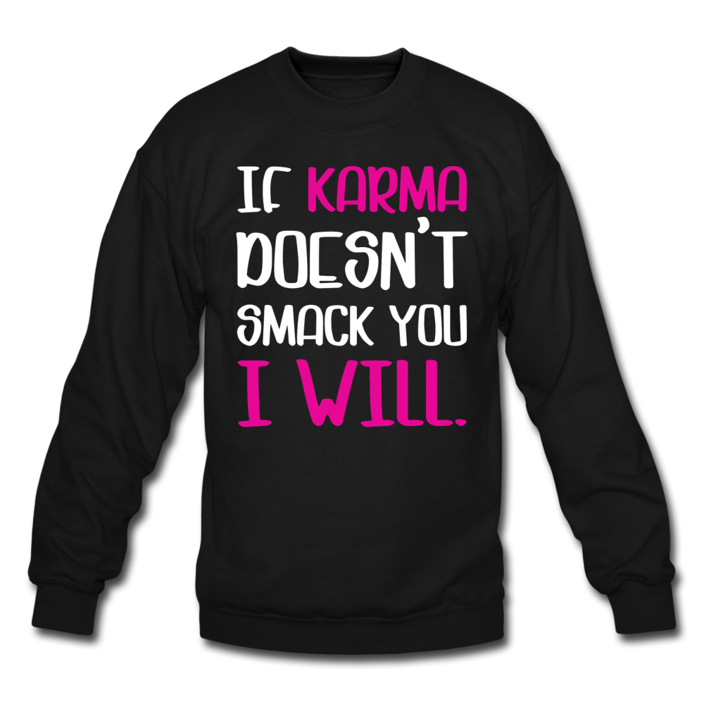 Karma Crewneck Sweatshirt - black