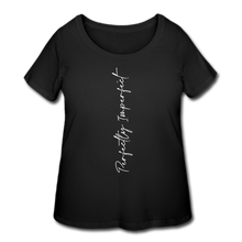 Load image into Gallery viewer, Perfectly Imperfect Women’s Curvy T-Shirt - black
