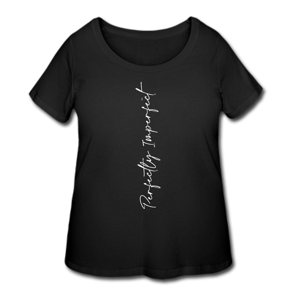 Perfectly Imperfect Women’s Curvy T-Shirt - black