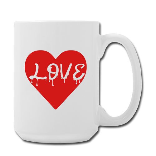 Love Mug 15 oz - white