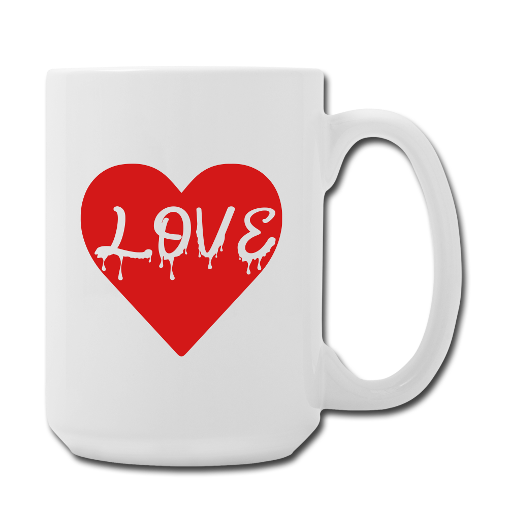 Love Mug 15 oz - white