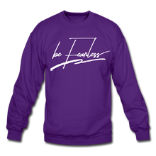 Load image into Gallery viewer, Be Fearless Crewneck Sweatshirt - purple
