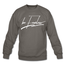 Load image into Gallery viewer, Be Fearless Crewneck Sweatshirt - asphalt gray
