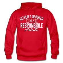 Load image into Gallery viewer, Responsible Heavy Blend Adult Hoodie (Larger sizes available) - red
