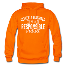 Load image into Gallery viewer, Responsible Heavy Blend Adult Hoodie (Larger sizes available) - orange
