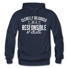 Load image into Gallery viewer, Responsible Heavy Blend Adult Hoodie (Larger sizes available) - navy
