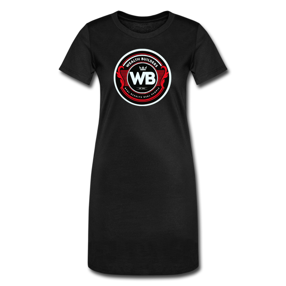 Wealth Builders Women's T-Shirt Dress - black