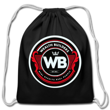 Load image into Gallery viewer, Wealth Builders&#39; Cotton Drawstring Bag - black
