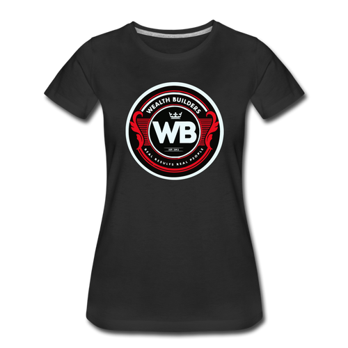 Wealth Builders' Women’s Premium T-Shirt - black