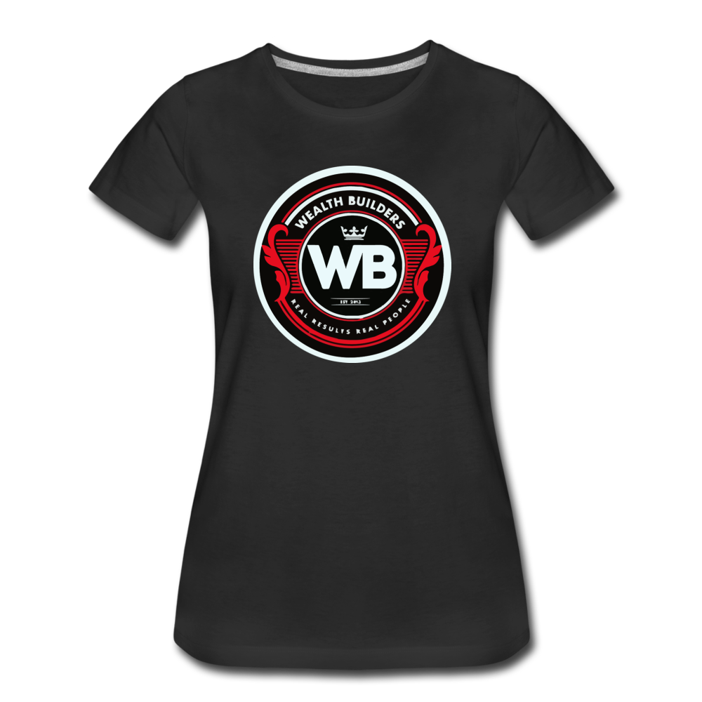 Wealth Builders' Women’s Premium T-Shirt - black