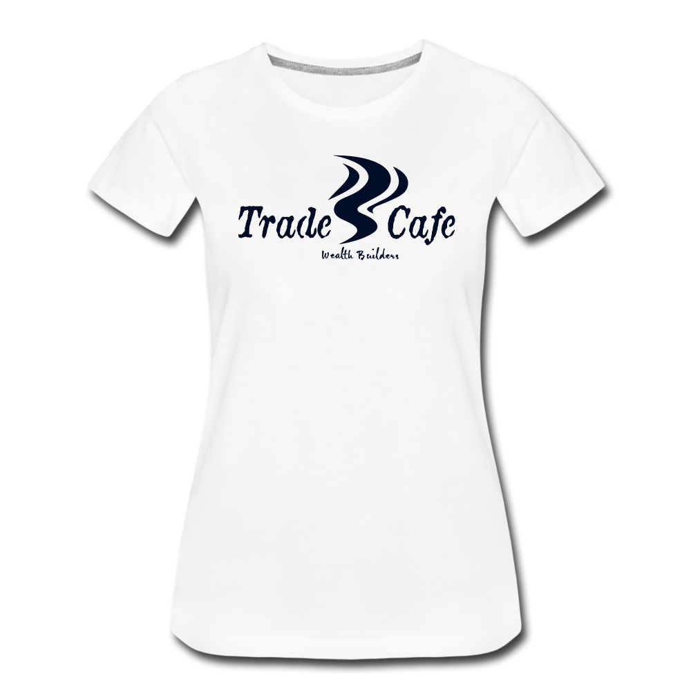 Trade Cafe Women’s Premium T-Shirt black Glitter - white